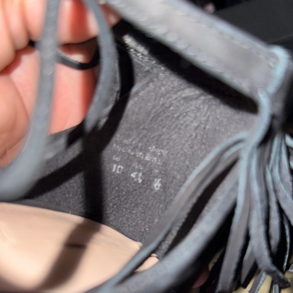 Aldo Black Fringe Heels - Picture 7 of 15